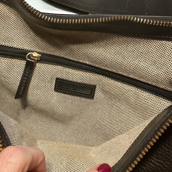 DOONEY & BOURKE Vintage Pebble Leather Hobo Bag - Black - Picture 4 of 5